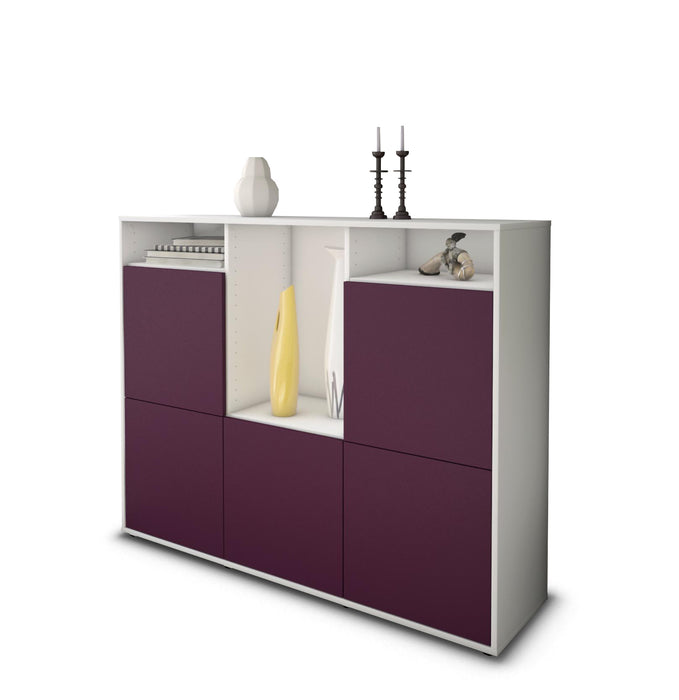 Highboard Sarina, Lila Seite (136x108x35cm) - Dekati GmbH