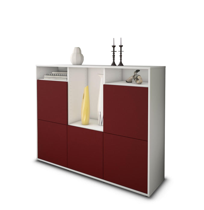 Highboard Sarina, Bordeaux Seite (136x108x35cm) - Dekati GmbH