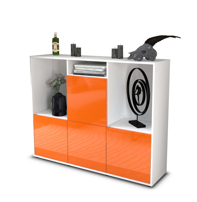 Highboard Saskia, Orange Seite (136x108x35cm) - Dekati GmbH