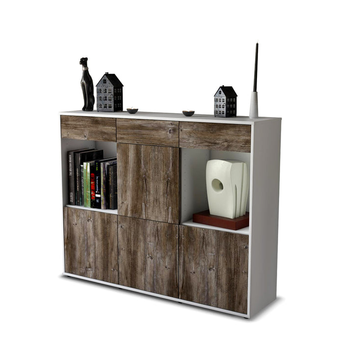 Highboard Selena, Treibholz Seite (136x108x35cm) - Dekati GmbH