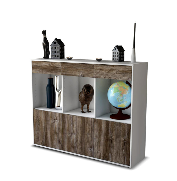 Highboard Selina, Treibholz Seite (136x108x35cm) - Dekati GmbH