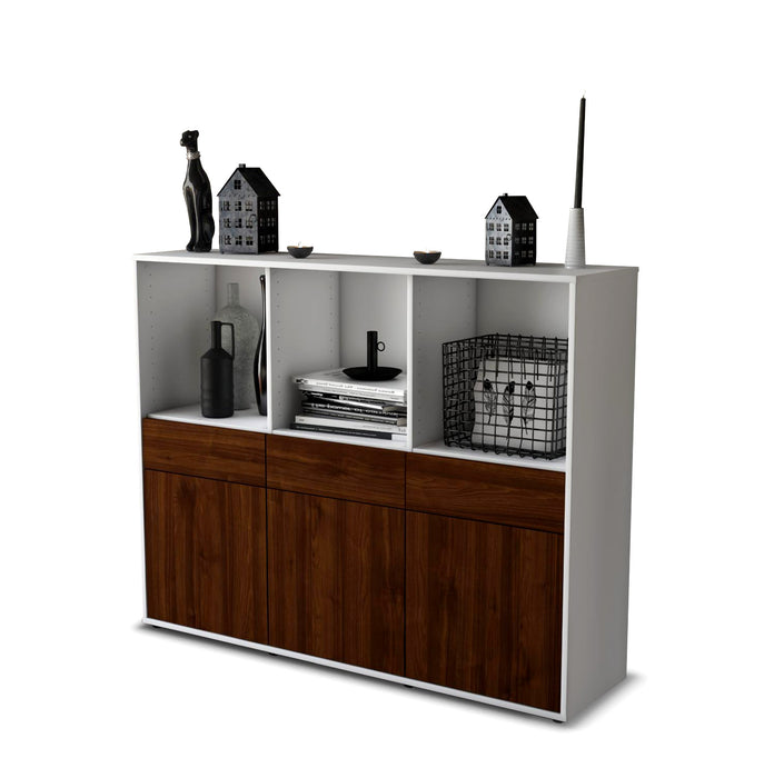 Highboard Selma, Walnuss Seite (136x108x35cm) - Dekati GmbH