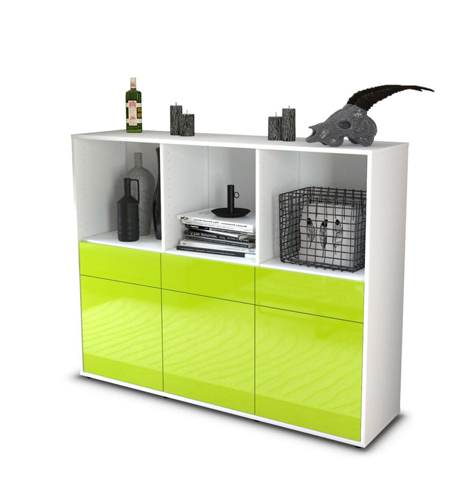 Highboard Selma, Grün Seite (136x108x35cm) - Dekati GmbH