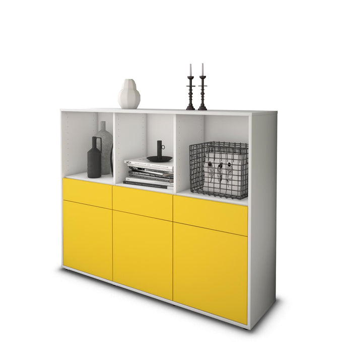 Highboard Selma, Gelb Seite (136x108x35cm) - Dekati GmbH