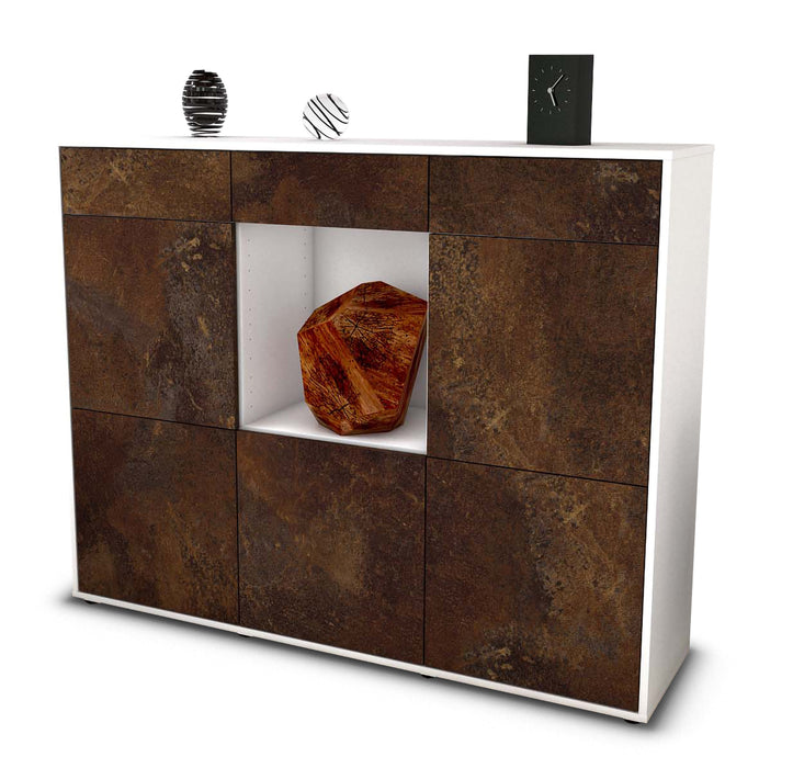 Highboard Serafina, Rost Seite (136x108x35cm) - Dekati GmbH