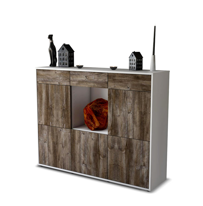 Highboard Serafina, Treibholz Seite (136x108x35cm) - Dekati GmbH