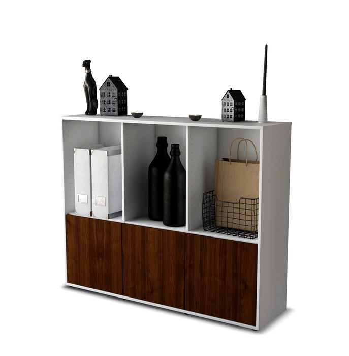 Highboard Seraphine, Walnuss Seite (136x108x35cm) - Dekati GmbH