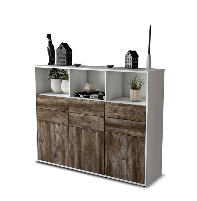 Highboard Serenella, Treibholz Seite (136x108x35cm) - Dekati GmbH