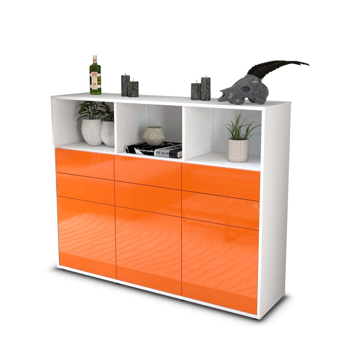 Highboard Serenella, Orange Seite (136x108x35cm) - Dekati GmbH