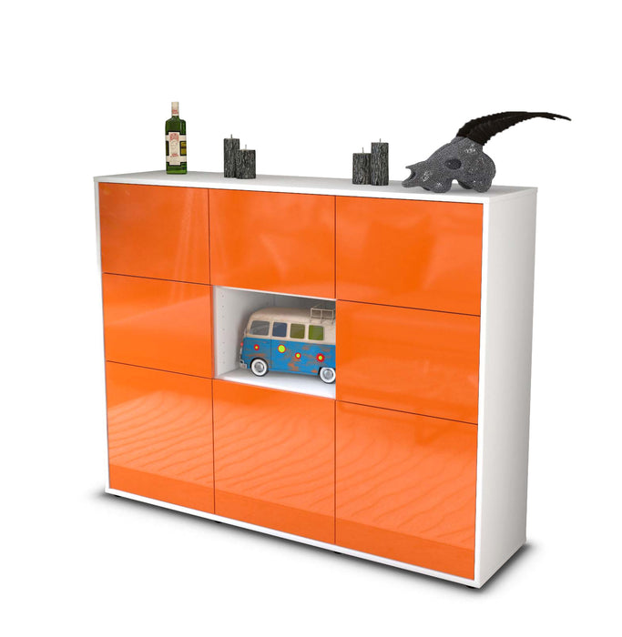 Highboard Silvia, Orange Seite (136x108x35cm) - Dekati GmbH