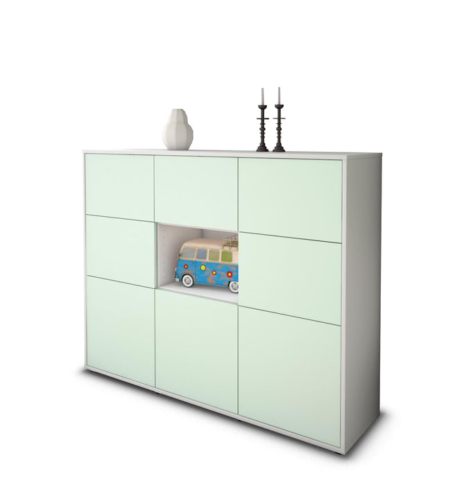 Highboard Silvia, Mint Seite (136x108x35cm) - Dekati GmbH