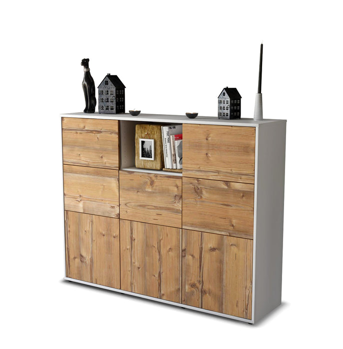 Highboard Simona, Pinie Seite (136x108x35cm) - Dekati GmbH