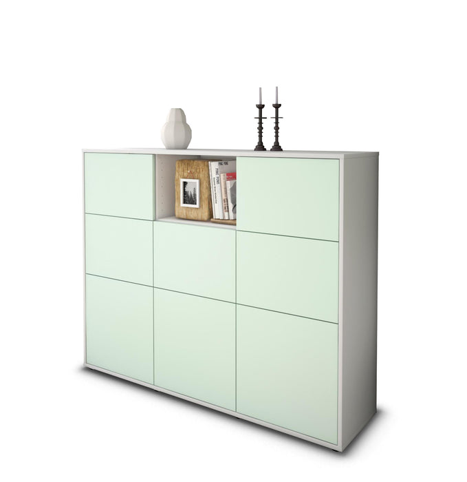 Highboard Simona, Mint Seite (136x108x35cm) - Dekati GmbH