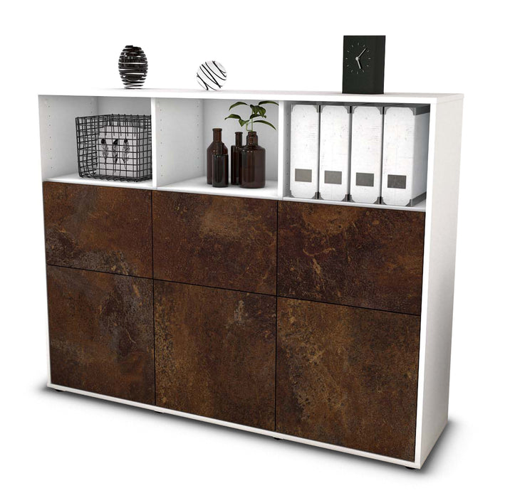 Highboard Sina, Rost Seite (136x108x35cm) - Dekati GmbH