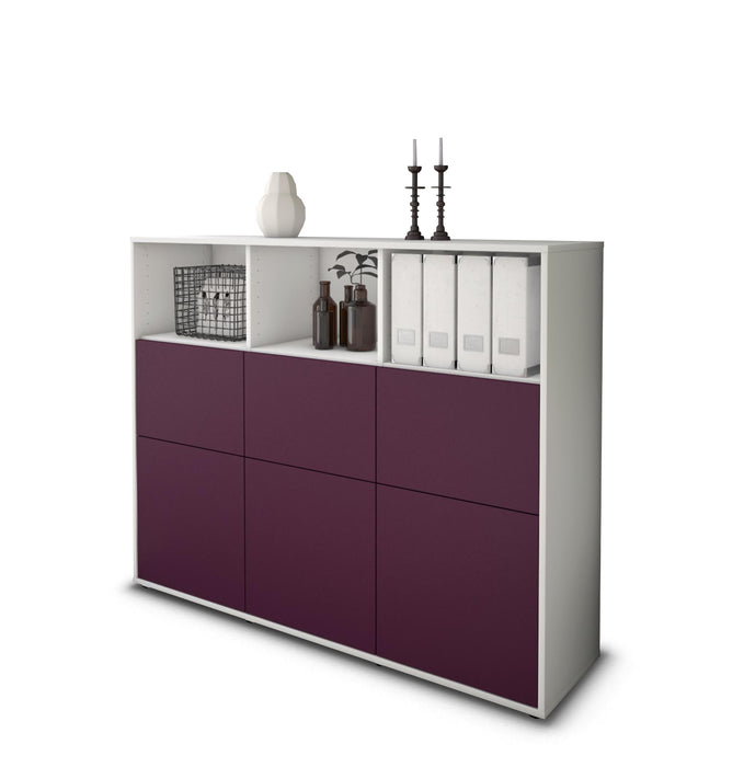 Highboard Sina, Lila Seite (136x108x35cm) - Dekati GmbH