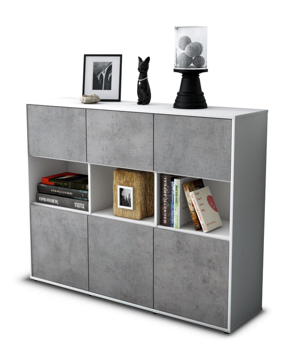 Highboard Sira, Beton Seite (136x108x35cm) - Dekati GmbH