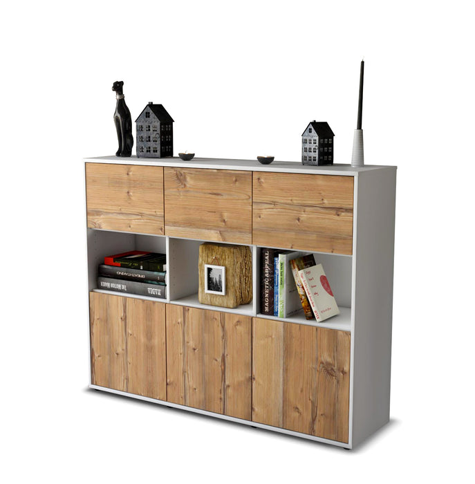 Highboard Sira, Pinie Seite (136x108x35cm) - Dekati GmbH