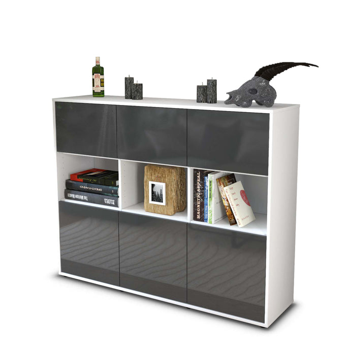 Highboard Sira, Grau Seite (136x108x35cm) - Dekati GmbH