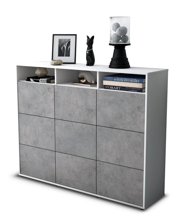 Highboard Sofia, Beton Seite (136x108x35cm) - Dekati GmbH