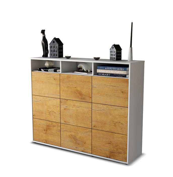 Highboard Sofia, Eiche Seite (136x108x35cm) - Dekati GmbH