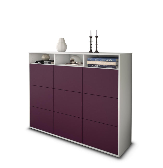 Highboard Sofia, Lila Seite (136x108x35cm) - Dekati GmbH