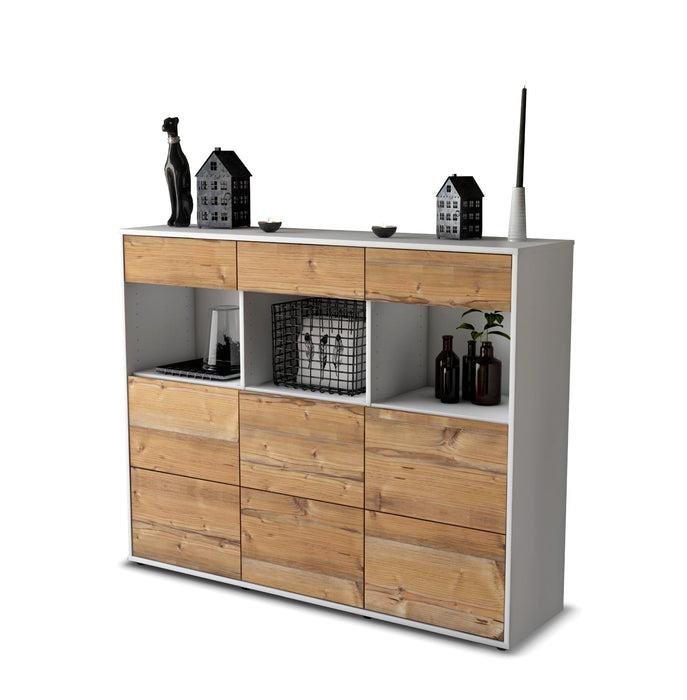 Highboard Stella, Pinie Seite (136x108x35cm) - Dekati GmbH