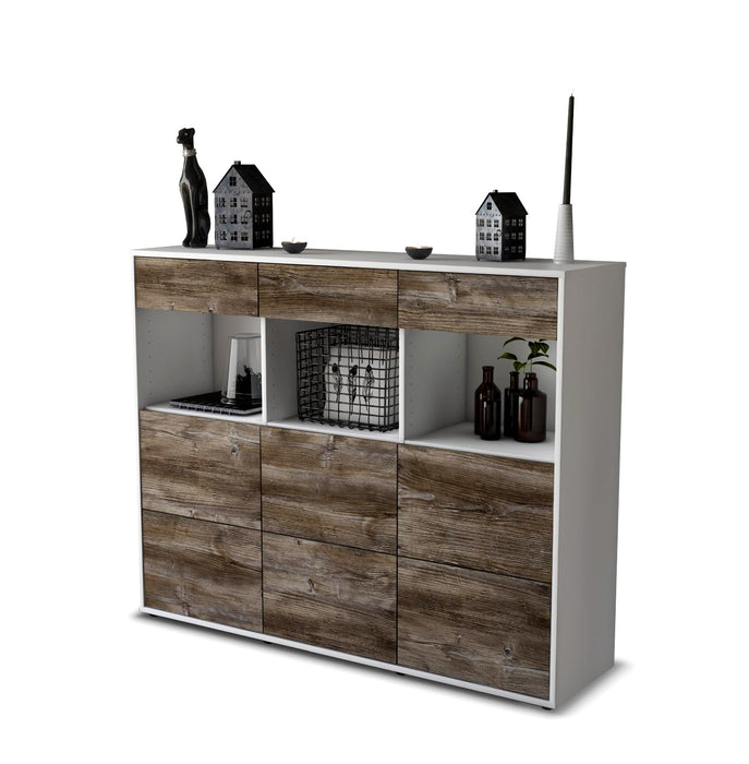 Highboard Stella, Treibholz Seite (136x108x35cm) - Dekati GmbH