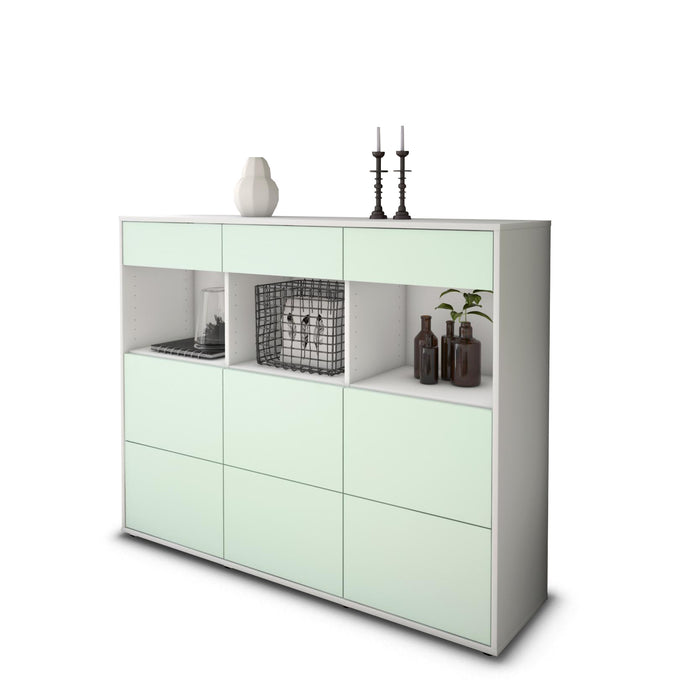 Highboard Stella, Mint Seite (136x108x35cm) - Dekati GmbH