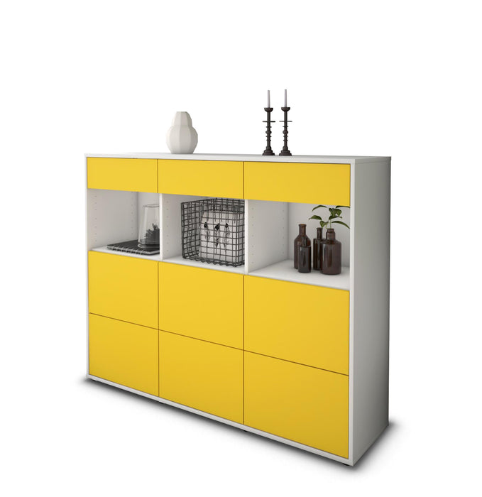 Highboard Stella, Gelb Seite (136x108x35cm) - Dekati GmbH