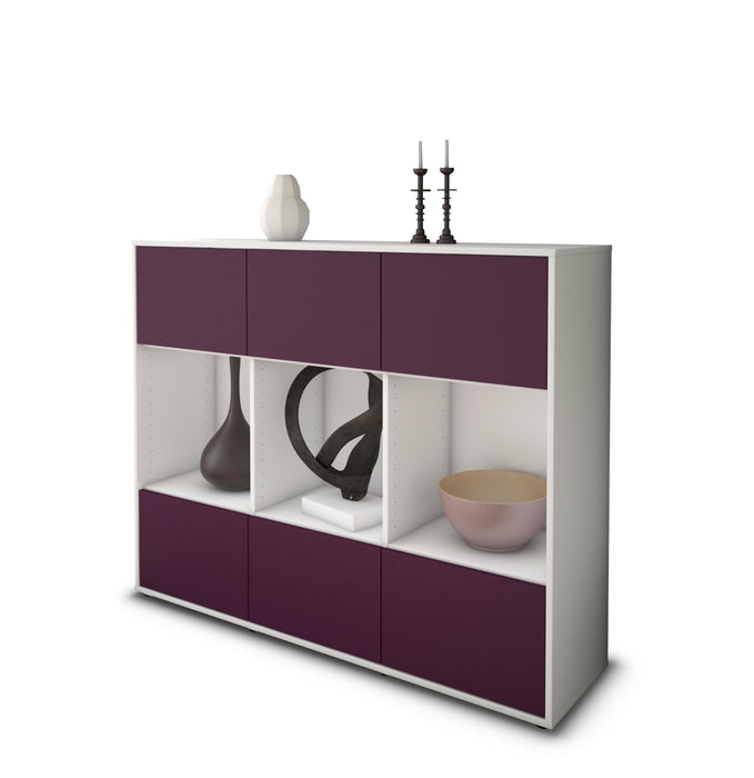 Highboard Suna, Lila Seite (136x108x35cm) - Dekati GmbH