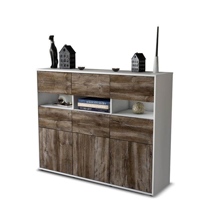 Highboard Teresa, Treibholz Seite (136x108x35cm) - Dekati GmbH