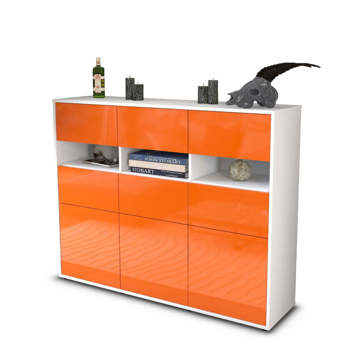 Highboard Teresa, Orange Seite (136x108x35cm) - Dekati GmbH