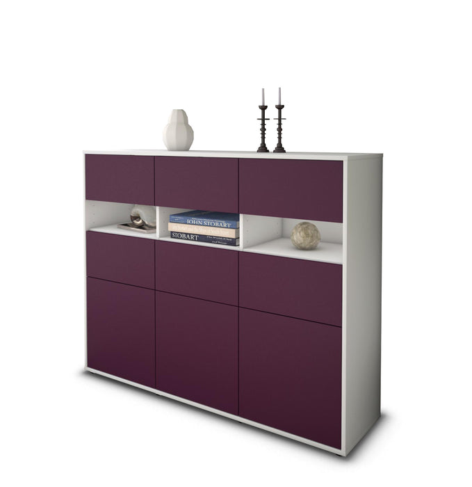 Highboard Teresa, Lila Seite (136x108x35cm) - Dekati GmbH