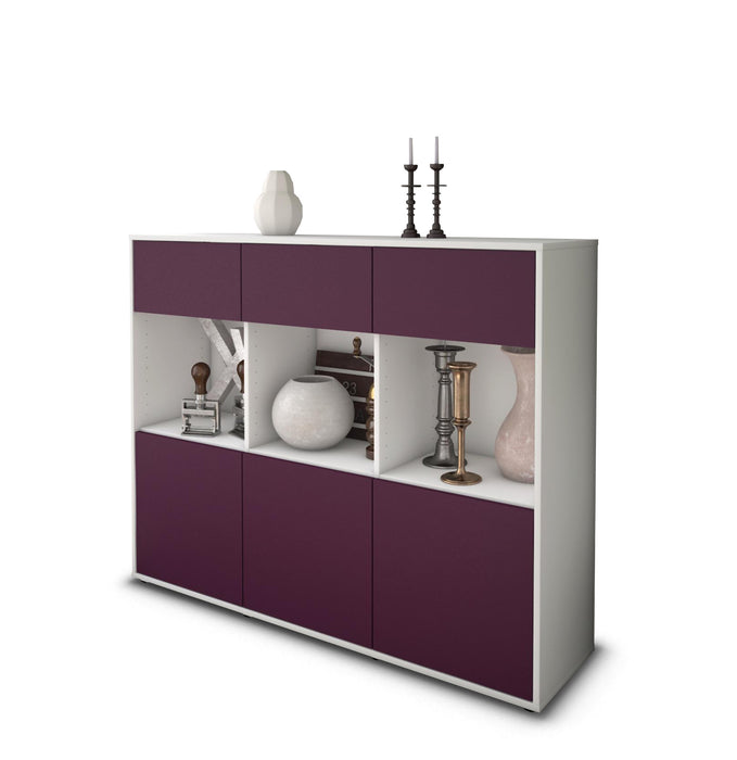 Highboard Tessa, Lila Seite (136x108x35cm) - Dekati GmbH