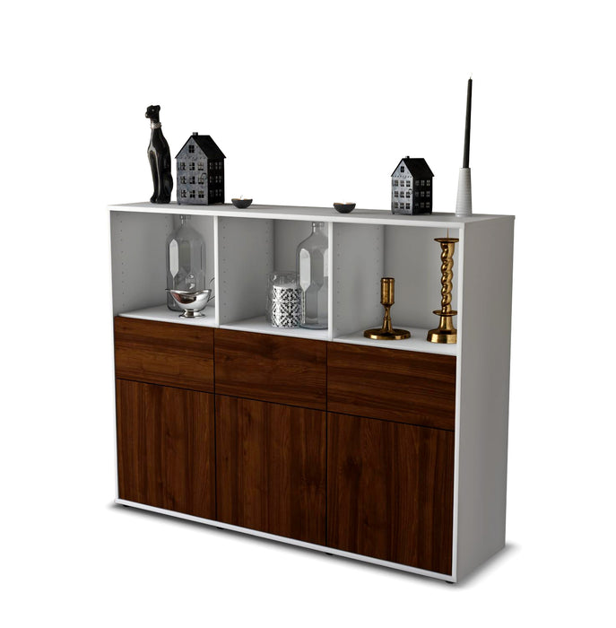 Highboard Theresia, Walnuss Seite (136x108x35cm) - Dekati GmbH