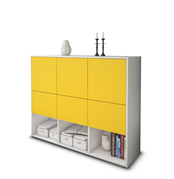 Highboard Zaccaria, Gelb Seite (136x108x35cm) - Dekati GmbH