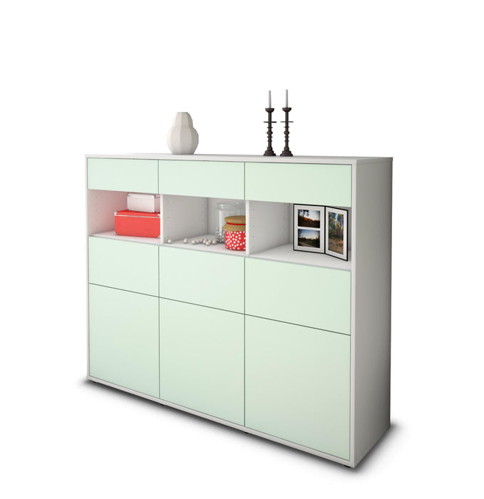 Highboard Tina, Mint Seite (136x108x35cm) - Dekati GmbH