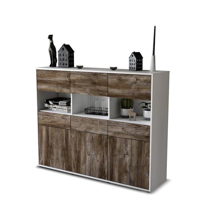 Highboard Tizia, Treibholz Seite (136x108x35cm) - Dekati GmbH