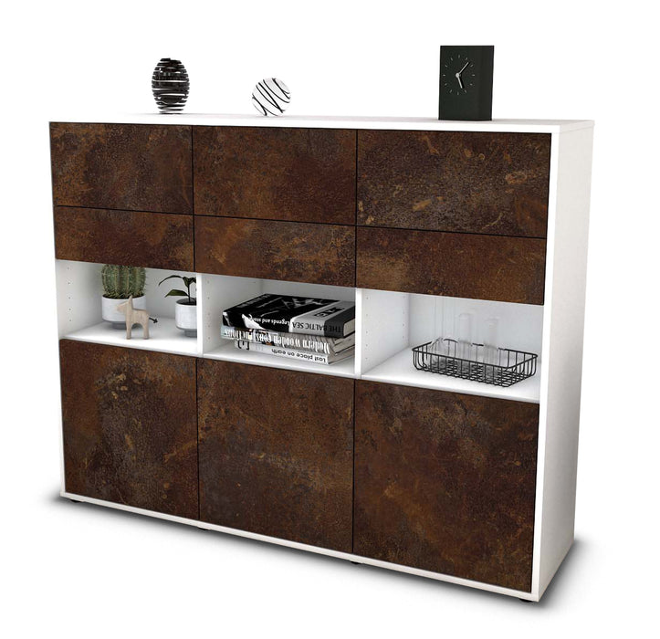 Highboard Tiziana, Rost Seite (136x108x35cm) - Dekati GmbH