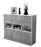 Highboard Tiziana, Beton Seite (136x108x35cm) - Dekati GmbH