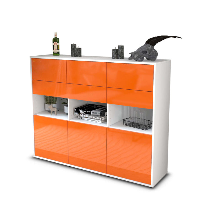 Highboard Tiziana, Orange Seite (136x108x35cm) - Dekati GmbH