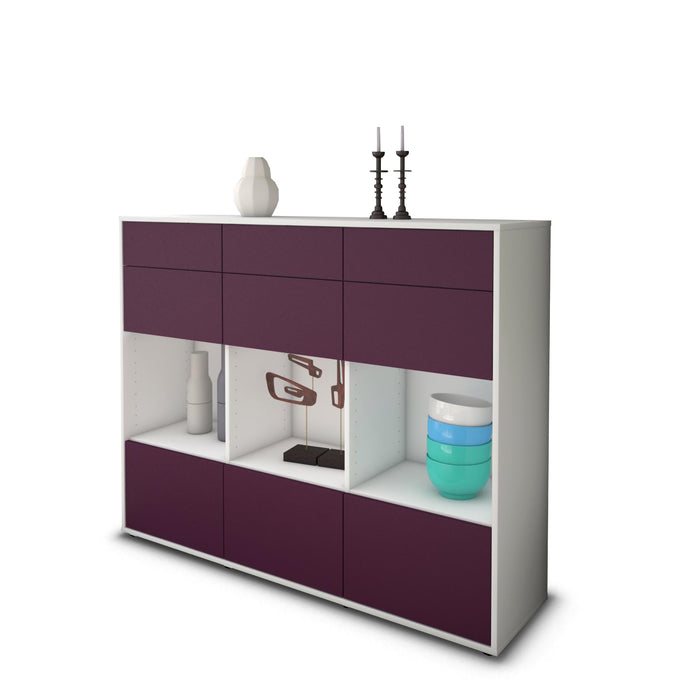 Highboard Tonja, Lila Seite (136x108x35cm) - Dekati GmbH