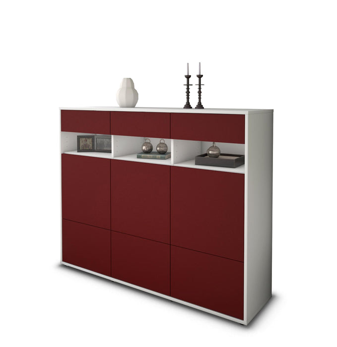 Highboard Tosca, Bordeaux Seite (136x108x35cm) - Dekati GmbH