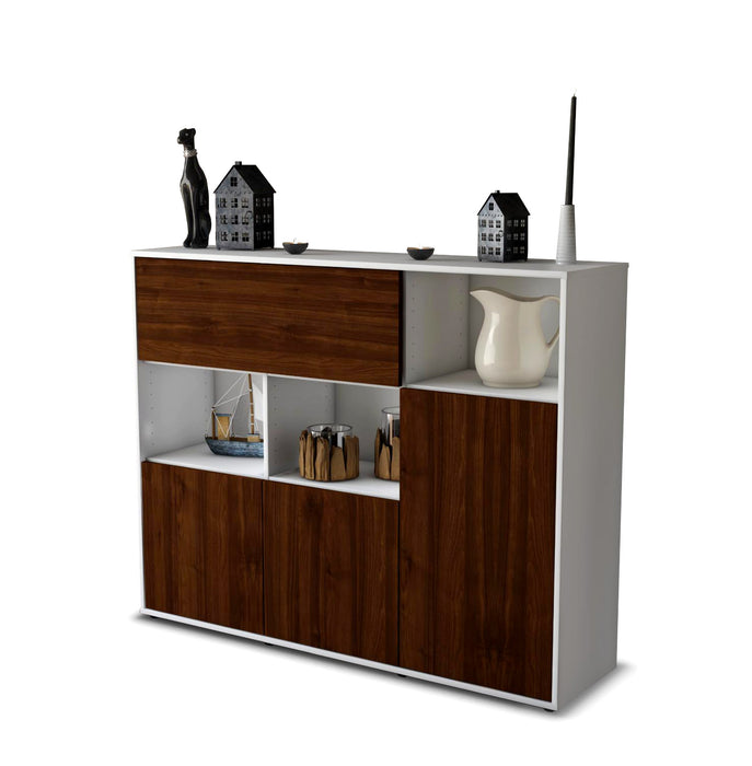 Highboard Valenzia, Walnuss Seite (136x108x35cm) - Dekati GmbH