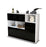 Highboard Valenzia, Schwarz Seite (136x108x35cm) - Dekati GmbH