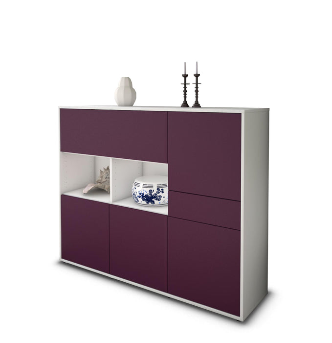 Highboard Valeria, Lila Seite (136x108x35cm) - Dekati GmbH