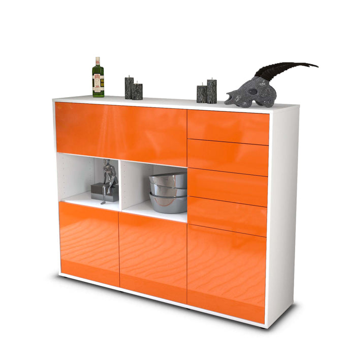 Highboard Vanda, Orange Seite (136x108x35cm) - Dekati GmbH