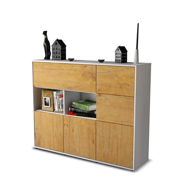 Highboard Velia, Eiche Seite (136x108x35cm) - Dekati GmbH