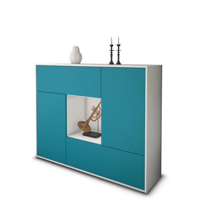 Highboard Veronica, Türkis Seite (136x108x35cm) - Dekati GmbH