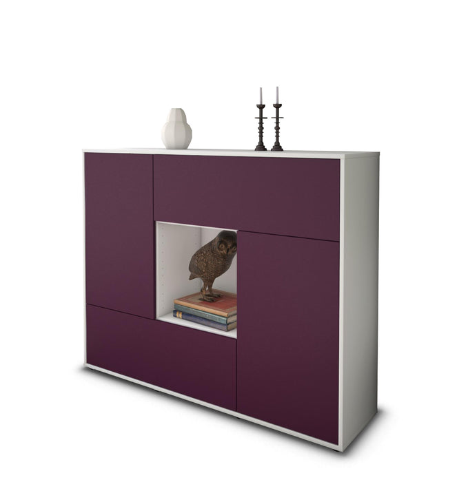 Highboard Vicky, Lila Seite (136x108x35cm) - Dekati GmbH